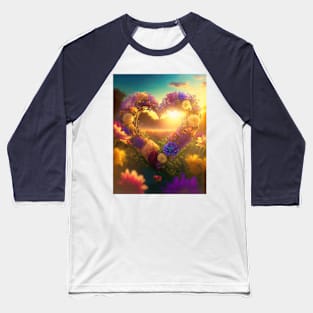 Heart of flowers Baseball T-Shirt